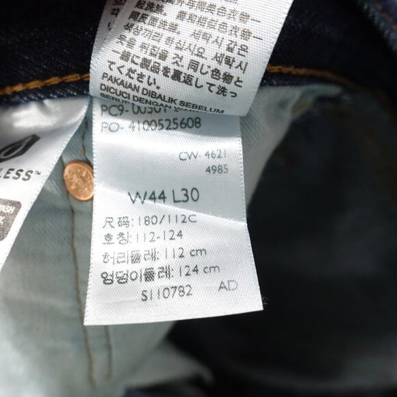 LEVI'S 501 BUTTON FLY ORIGINAL DENIM BLUE JEANS MENS SIZE 44X30 - Picture 9 of 9